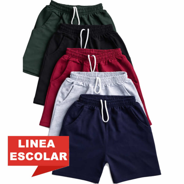 Art 2320 / Short Clasico Liso Algodon Rustico 4 al 16