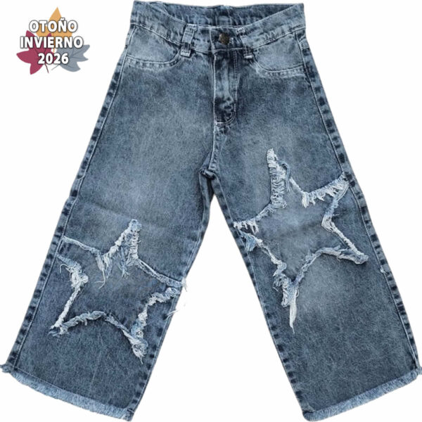 Art 2609 / Jean wild Leg Estrella  talle 6 al 16