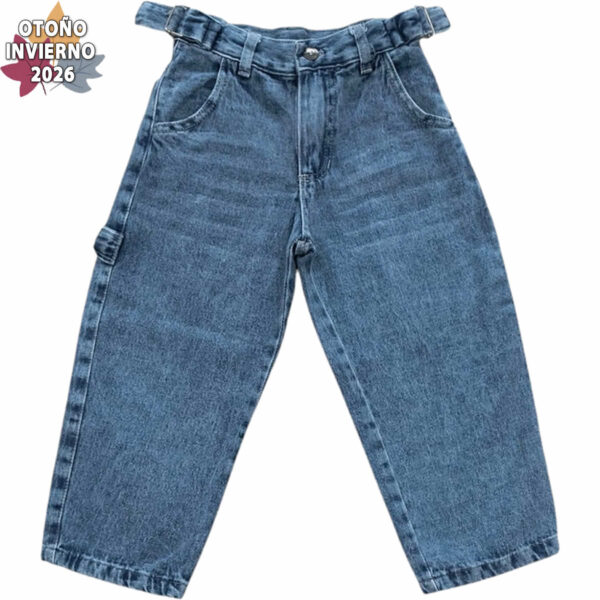 Art 2709-1 / Jean Baggie Cintura Ajuste Azul Claro Talle 6 al 16