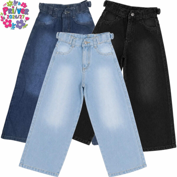 Art 3102 / Jean wild Leg localizado con ajuste cintura talle 4 al 16