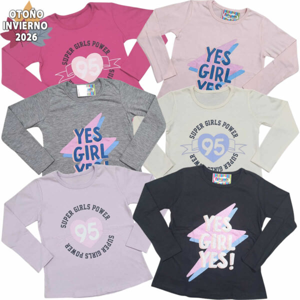 Art 2615 / Remeras de Algodon Peinado Talle 4 al 14