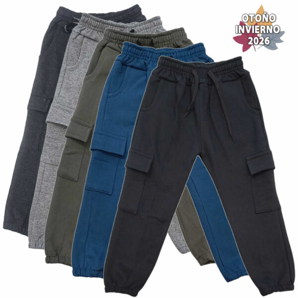 Art 2711 / Pantalon Babucha Cargo de Algodon Frizado talle 6 al 16