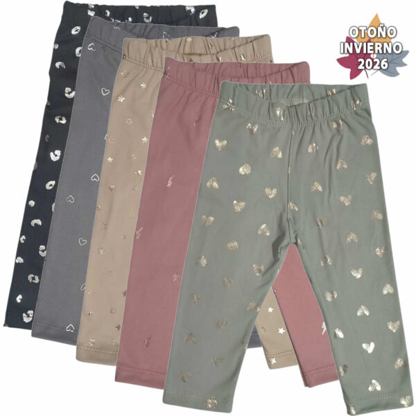 Art 2521 / Calza Bebe Termica frizada soft con Estampa - Talle 2 al 5