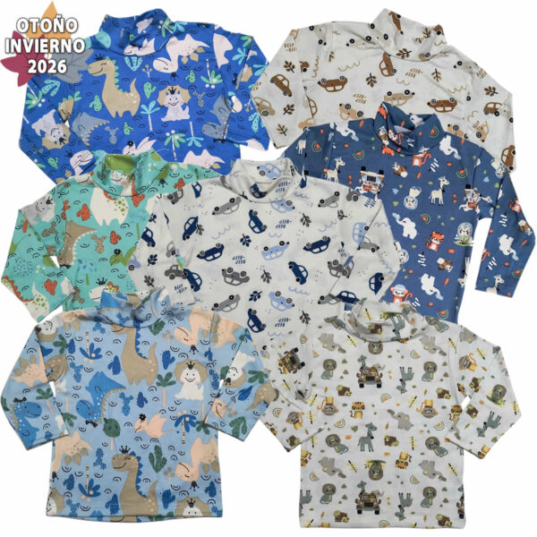 Art 2524 / Media Polera Modal Soft Estampado - talle 2 al 6