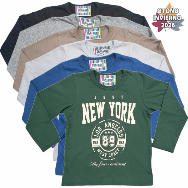 Art 2714-1 / Remeras de Algodón Peinado - Talle 4 al 14