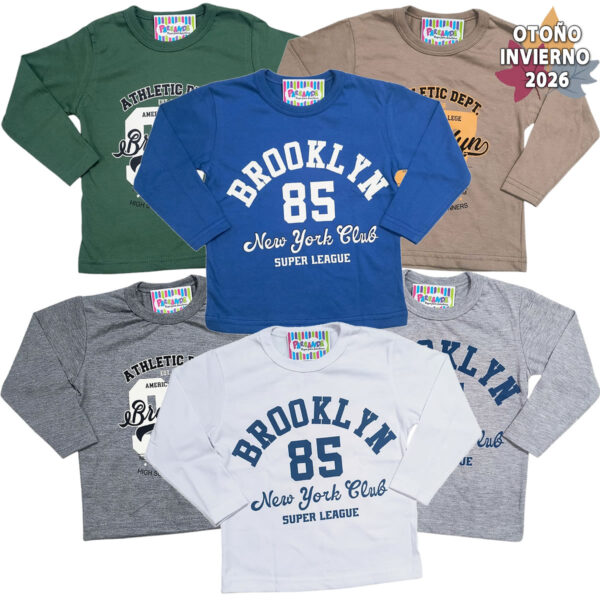 Art 2530 / Remeras de Algodon Estampada Talle 2 al 6