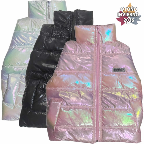 Art 2627 / Chaleco Inflable Guata Brillo - Talle 6 al 16
