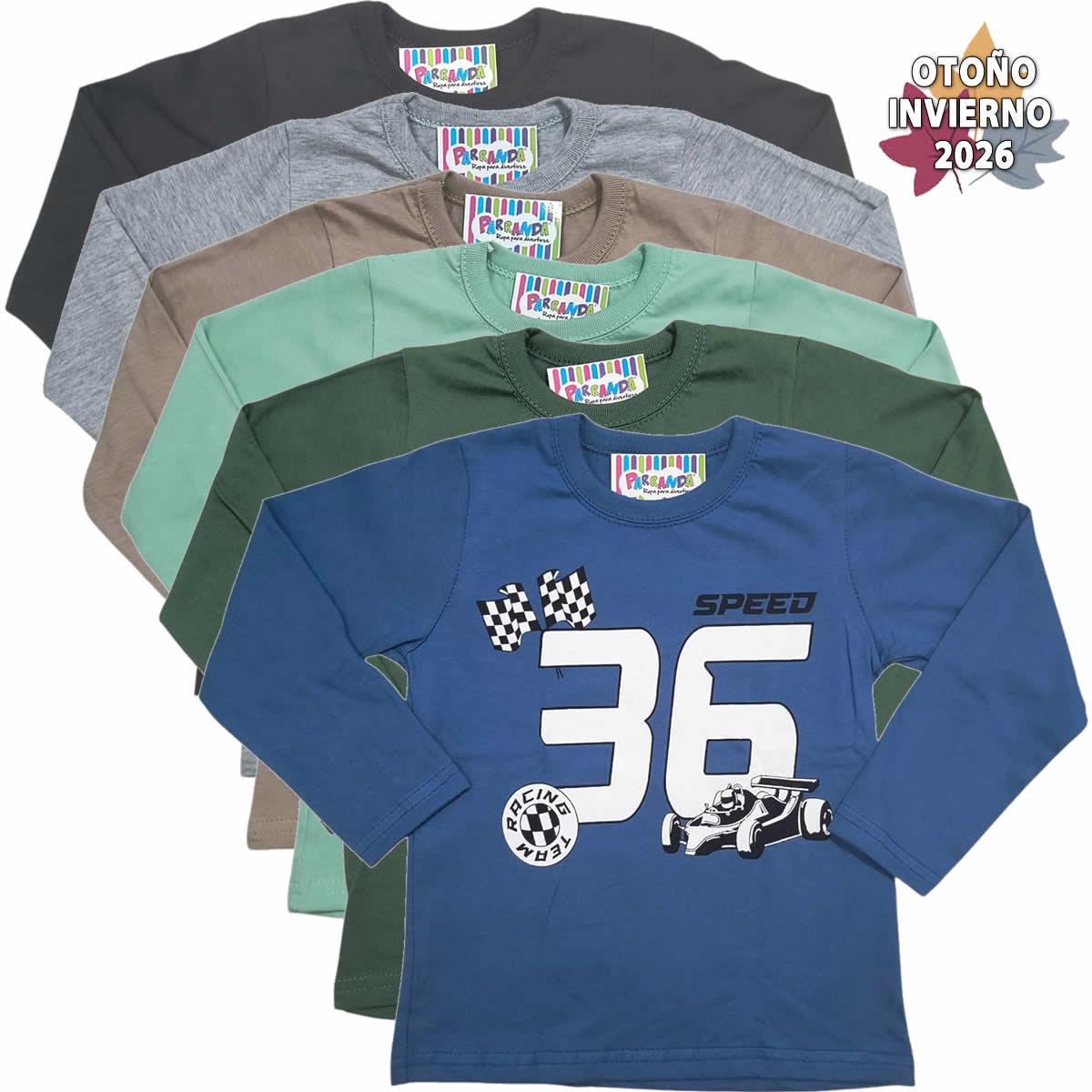 Art 2714-3 / Remeras de Algodón Peinado - Talle 4 al 14