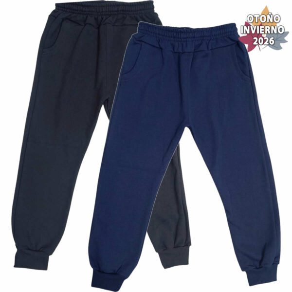 Art 2728 /  Pantalon Babucha Clasica con Puño Algodon Frizado  Talle 6 al 16