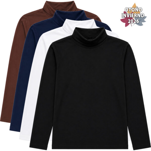 Art 2727 / Polera Termica Frizada Unisex - Talle 6 al 16