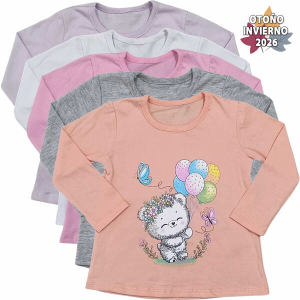 Art 2531-1 / Remeras de Algodon Estampada Talle 2 al 6