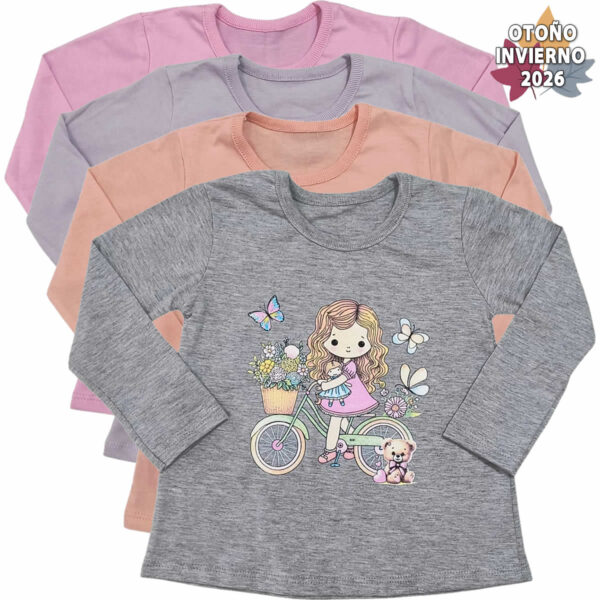 Art 2531-2 / Remeras de Algodon Estampada Talle 2 al 6