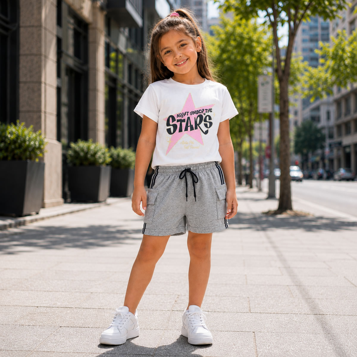 Art 3112 / Short Cargo Tira de Algodon Rustico talle 4 al 16 - Imagen 7