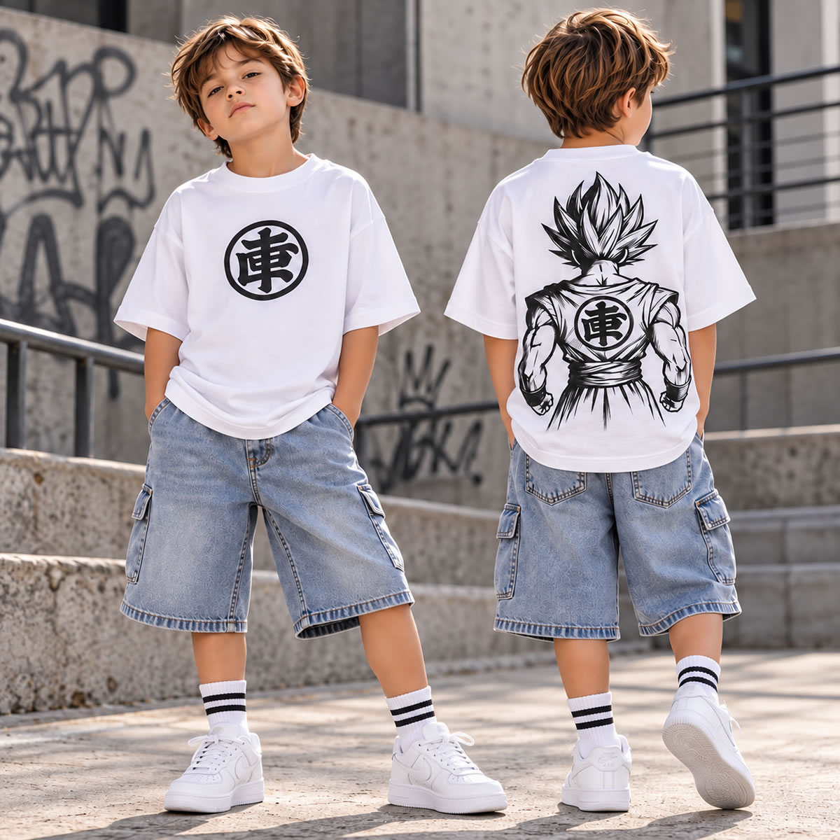 Art 3212-2 / Remeras Oversize Doble Estampa talle 6 al 16 - Imagen 6