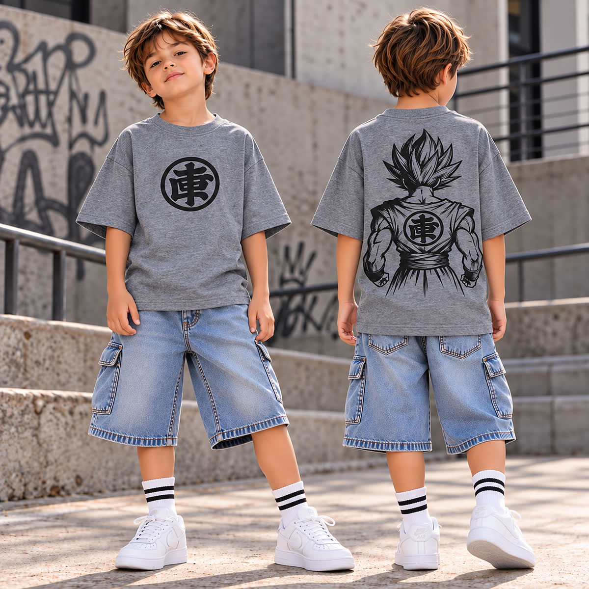 Art 3212-2 / Remeras Oversize Doble Estampa talle 6 al 16 - Imagen 5