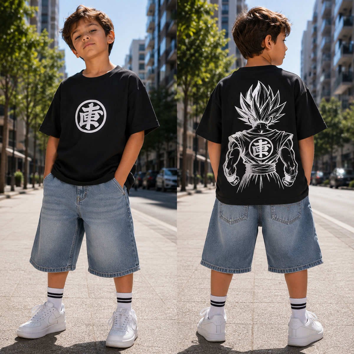 Art 3212-2 / Remeras Oversize Doble Estampa talle 6 al 16 - Imagen 3