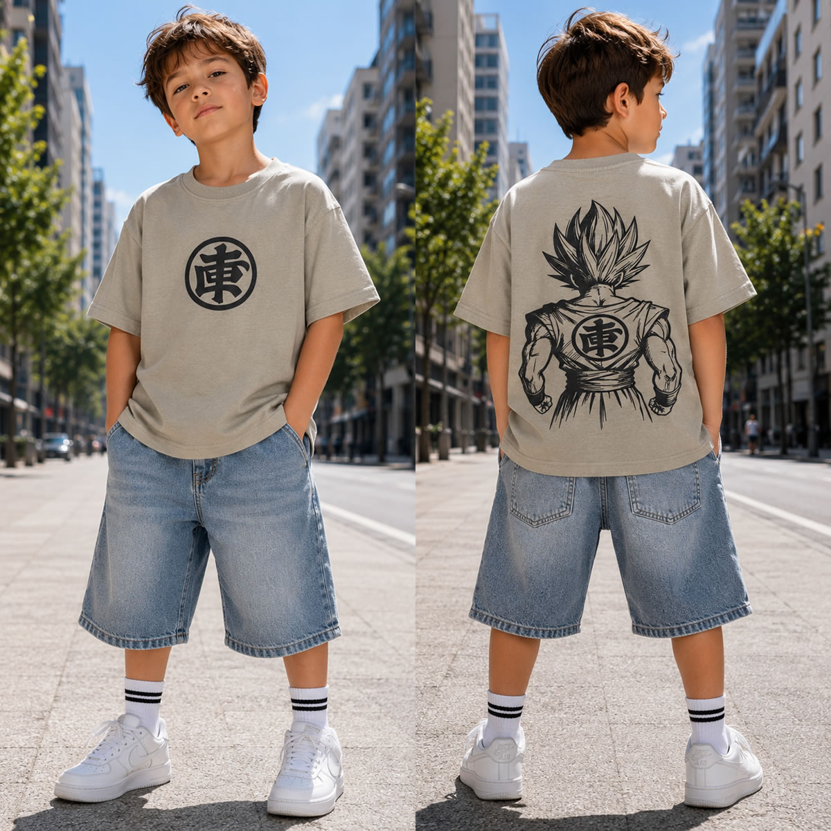 Art 3212-2 / Remeras Oversize Doble Estampa talle 6 al 16 - Imagen 4