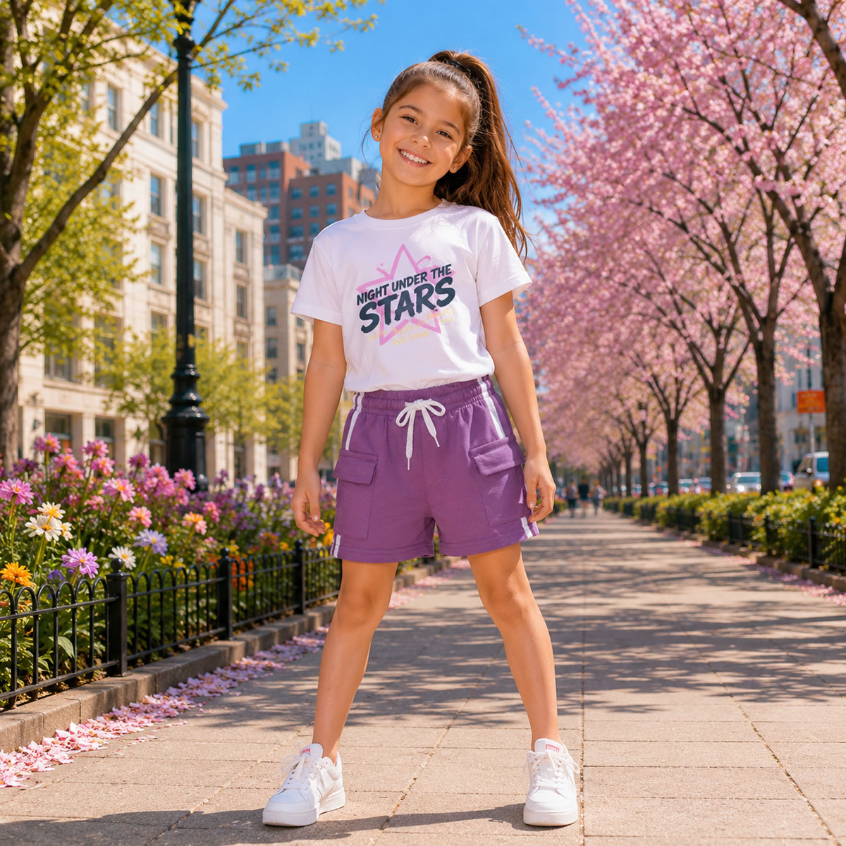 Art 3112 / Short Cargo Tira de Algodon Rustico talle 4 al 16 - Imagen 5