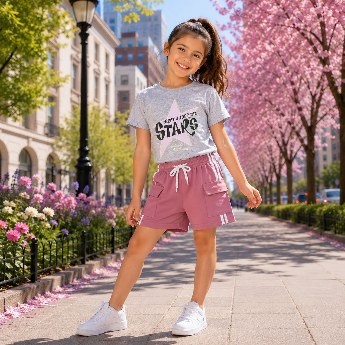 Art 3112 / Short Cargo Tira de Algodon Rustico talle 4 al 16 - Imagen 4