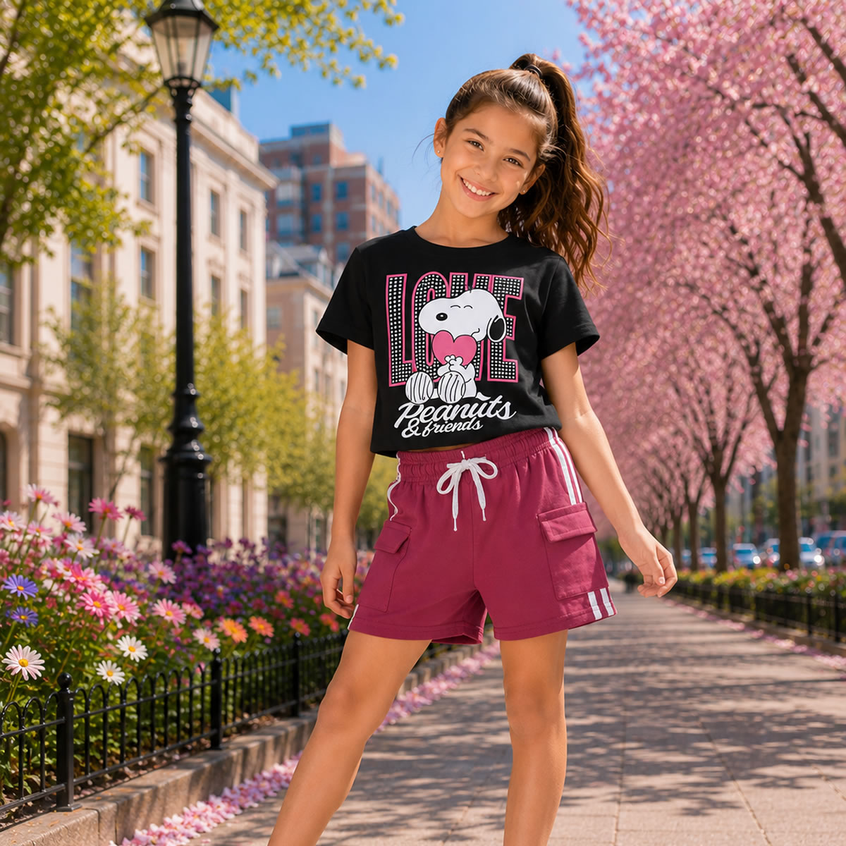 Art 3112 / Short Cargo Tira de Algodon Rustico talle 4 al 16 - Imagen 3