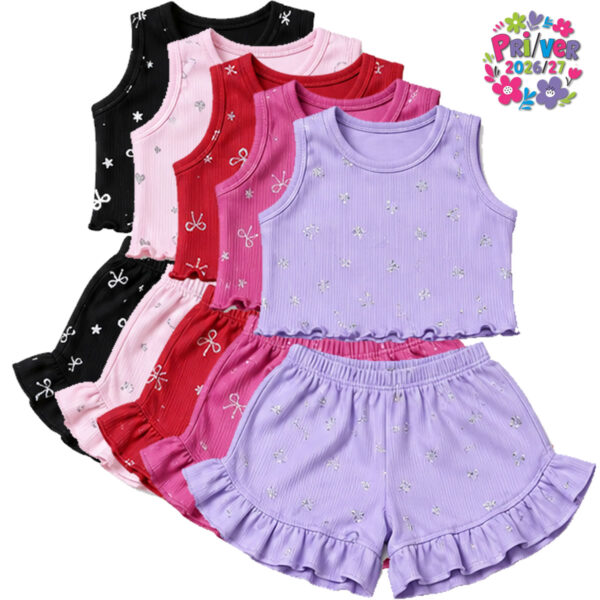 Art 3011 / Conjunto Musculosa y Short Morley Glitter talle 2 al 6
