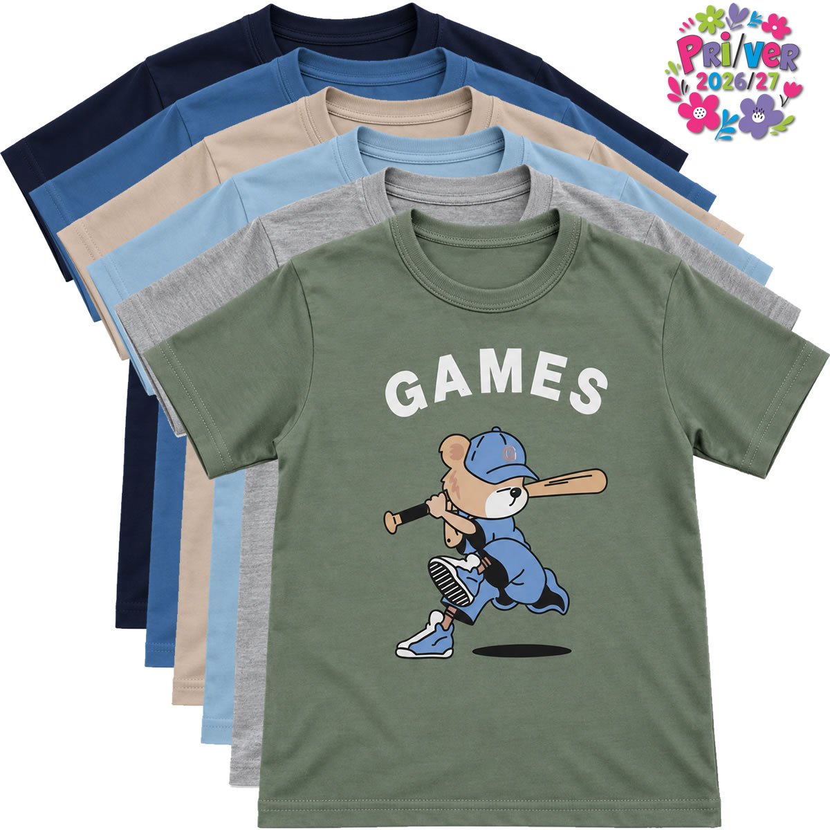 Art 3014-1 / Remeras de Algodon con Estampa Talle 2 al 6