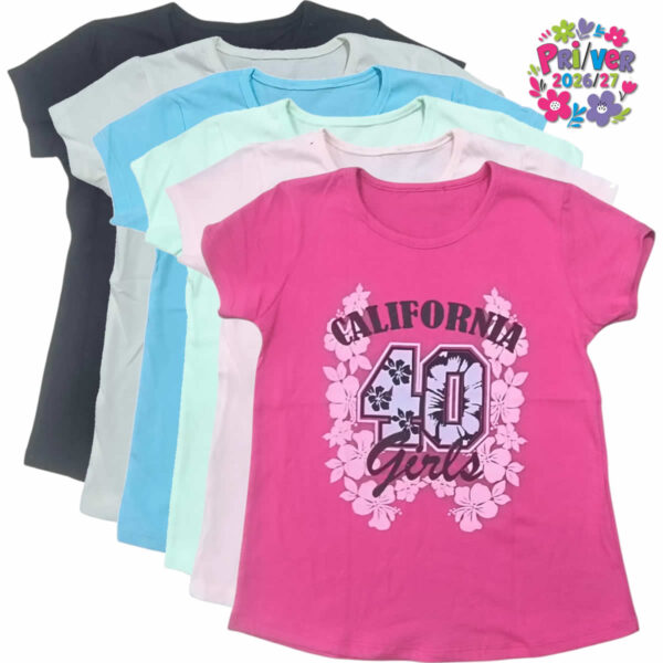 Art 3105-5 / Remeras de Algodon Peinado Talle 4 al 14