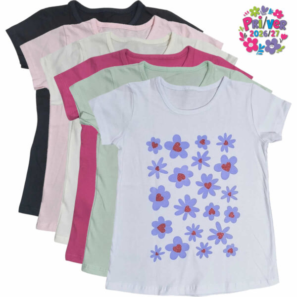 Art 3105-6 / Remeras de Algodon Peinado Talle 4 al 14