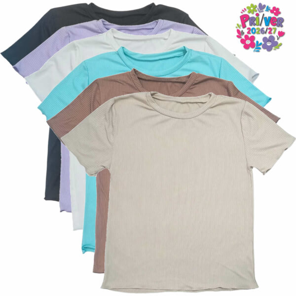 Art 3306 / Remera Morley Terminacion Roulete talle unico equivale L-XL