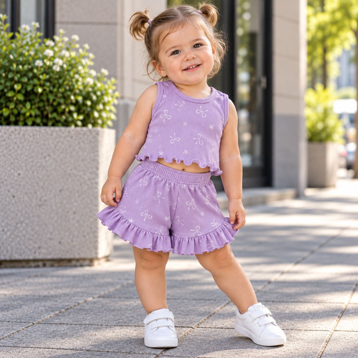 Art 3011 / Conjunto Musculosa y Short Morley Glitter talle 2 al 6 - Imagen 2