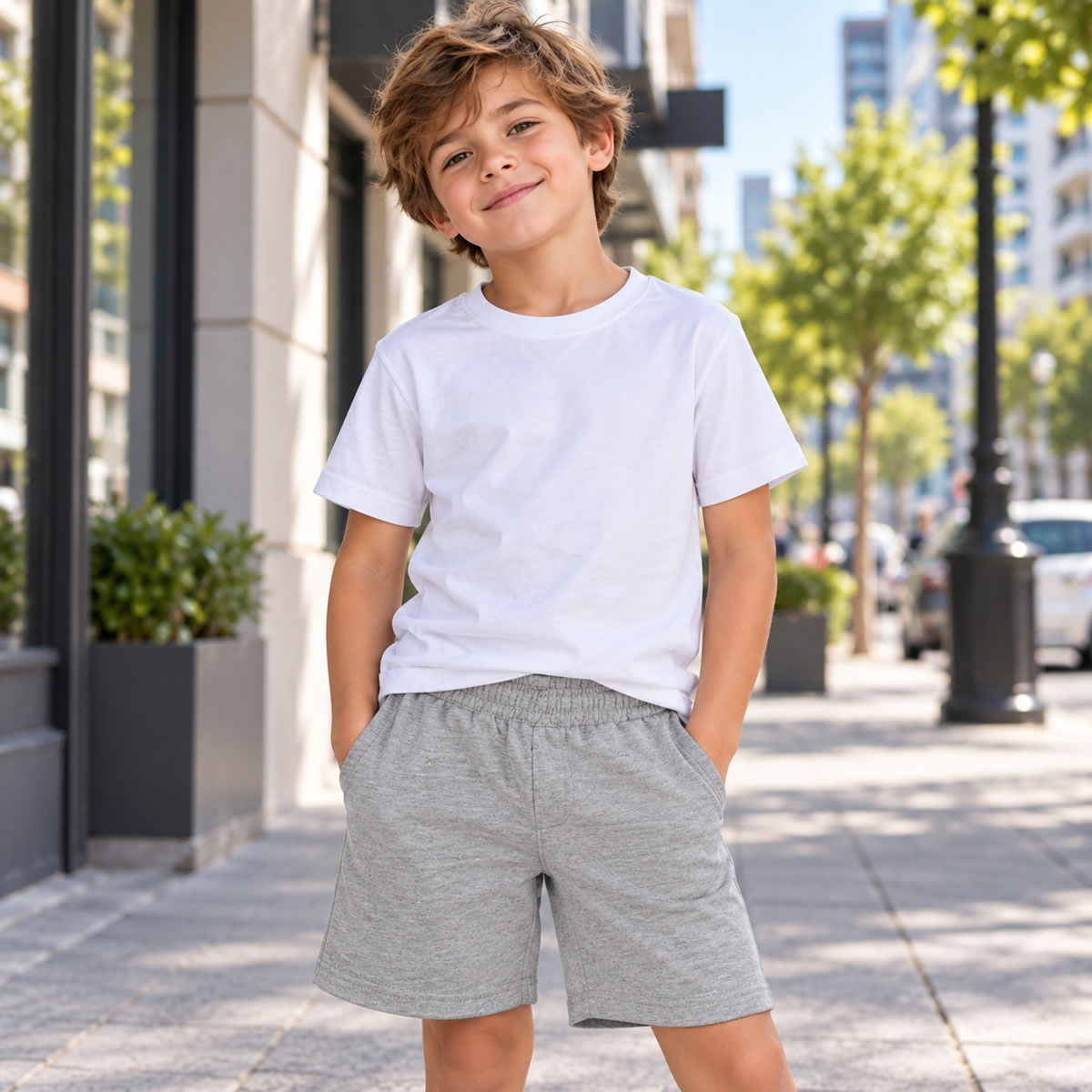 Art 3215 / Short de Algodon Rustico Clasico Talle 6 al 16 - Imagen 3
