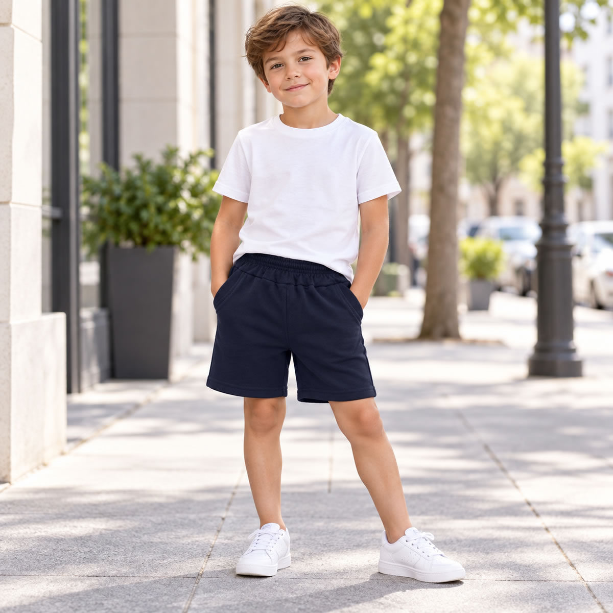 Art 3215 / Short de Algodon Rustico Clasico Talle 6 al 16 - Imagen 2