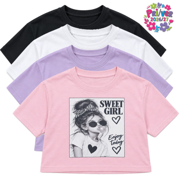 Art 3116-3 / Remera Top Oversize de Algodón con Estampa talle 6 al 16