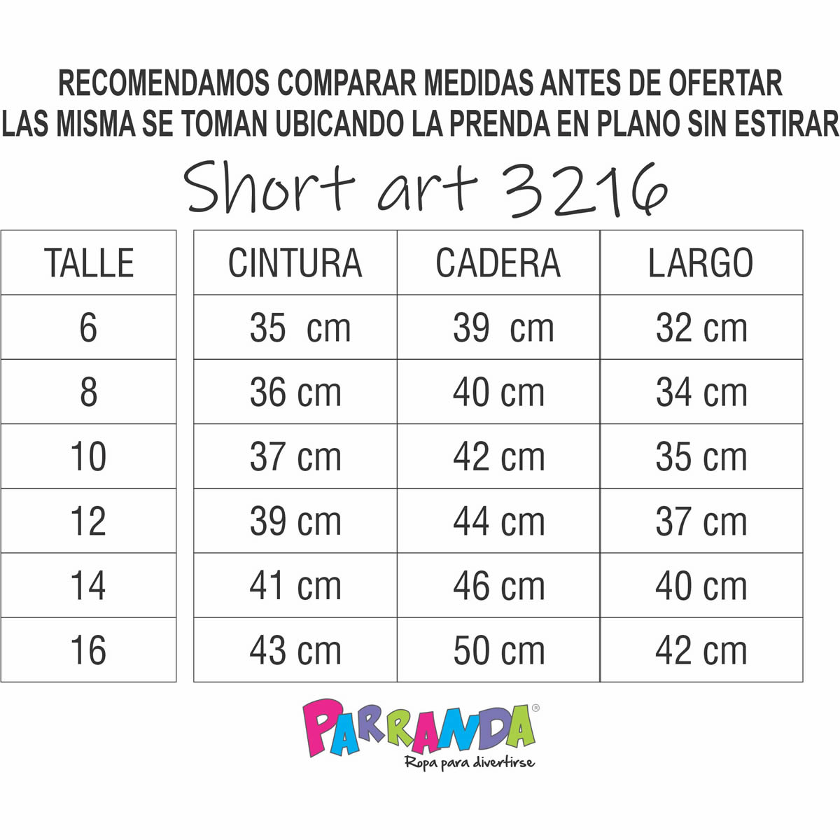 Art 3216 / Bermuda de Algodon Rustico con Tira Talle 6 al 16 - Imagen 8